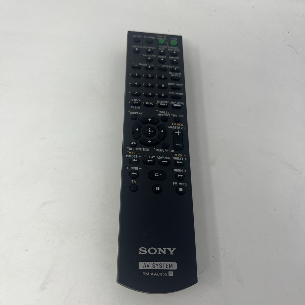 Genuine OEM Sony RM-AAU055 AV System Remote Control Black